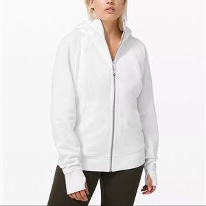 White Lululemon Scuba Hoodie 4